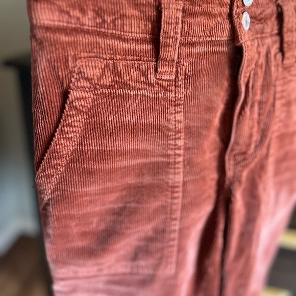 Anthropologie Picro “the wanderer” rust corduroy slim fit pants 25P - Picture 5 of 13